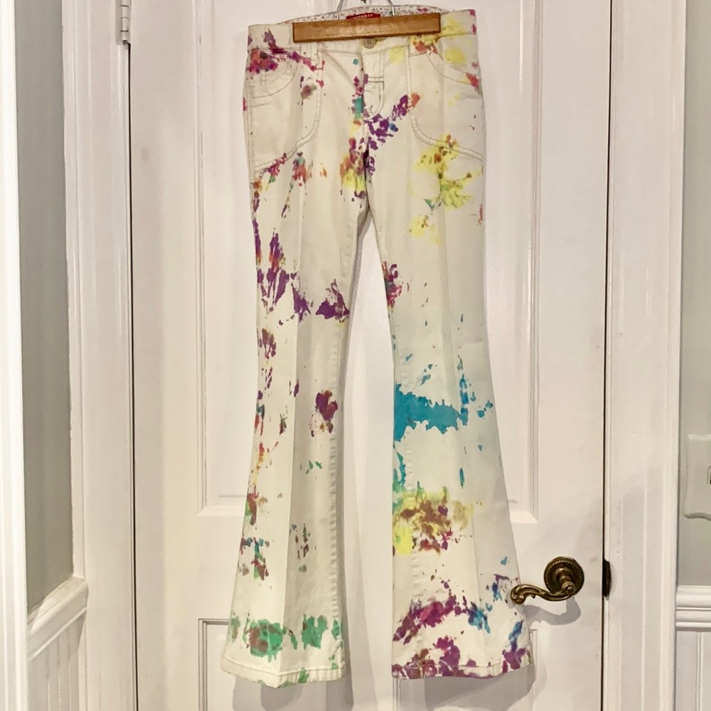 Union Bay Tie-Dye Flare Pants 9 - Picture 2 of 9